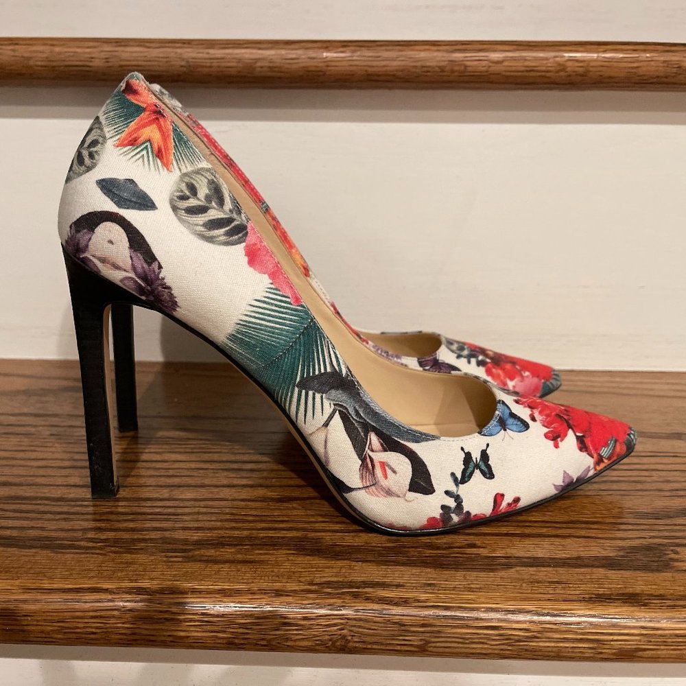NINE WEST TATIANA FLORAL PUMPS